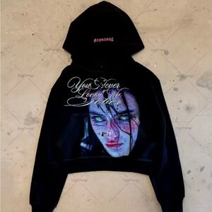 Black Graphic Hoodie -